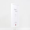 Telaio effetto legno profilo 35 bianco 25x70 cm vetro acrilico