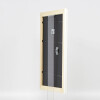 Cornice barocca effetto legno profilo 37 bianco 13x13 cm vetro acrilico