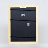 Effetto cornice barocca in legno profilo 37 oro antico 18x27 cm vetro acrilico