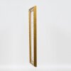 Effetto cornice barocca in legno profilo 37 oro antico 18x27 cm vetro acrilico