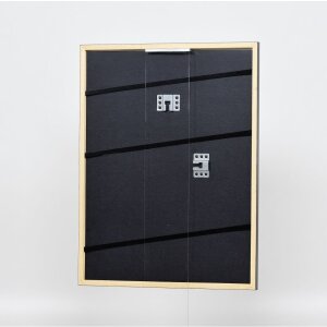 Effetto cornice in legno massiccio Profilo 39 nero 30x30 cm Vetro acrilico