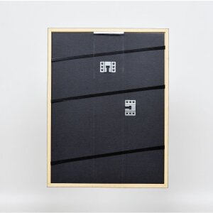 Effetto cornice in legno massiccio Profilo 39 nero 30x30 cm Vetro acrilico