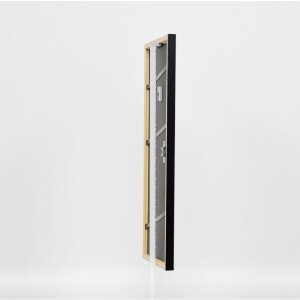 Effetto cornice in legno massiccio Profilo 39 nero 30x30 cm Vetro acrilico