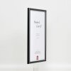 Effetto cornice in legno massiccio Profilo 39 nero 30x30 cm Vetro acrilico