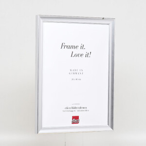 Cornice per foto in legno profilo 41 Effect argento 13x13 cm vetro acrilico