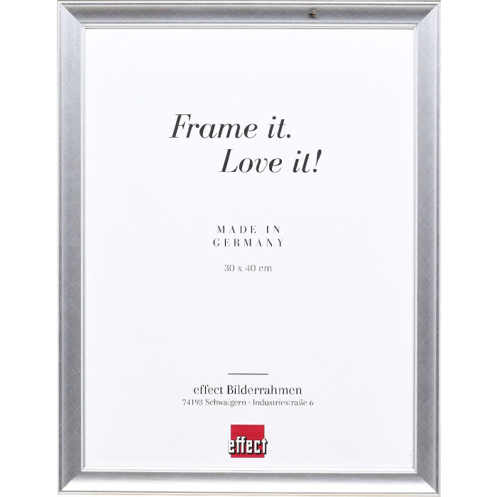 Cornice per foto in legno Effect Profil 41 Argento 13x18 cm Acrylglas
