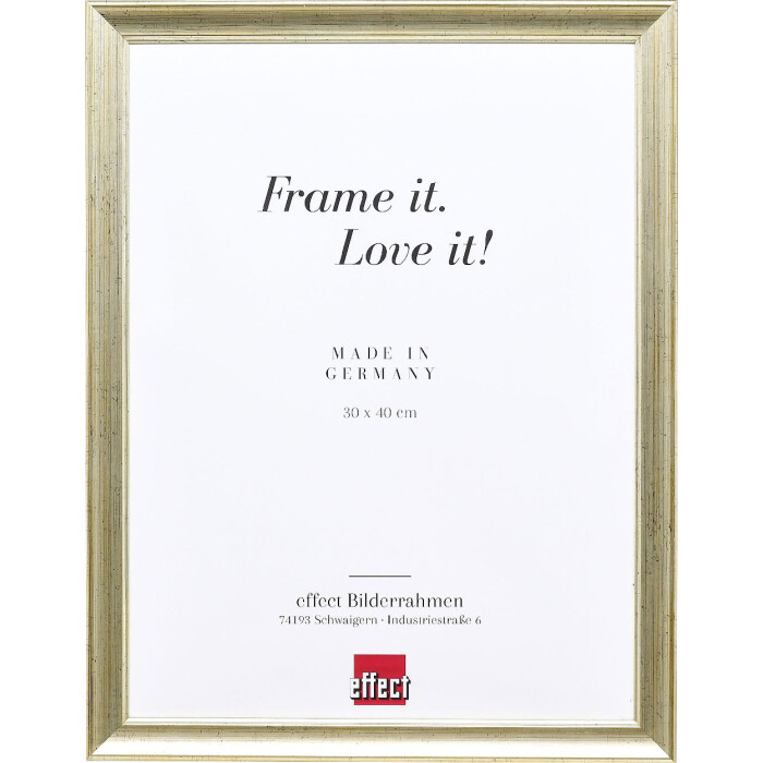 Cornice per foto in legno Effect Profilo 41 Antiksilber 25x60 cm Acrylglas