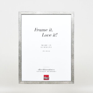 Cornice per foto in legno profilo 42 25x50 cm Argento