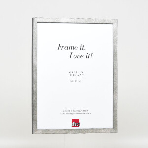 Cornice per foto in legno profilo 42 25x50 cm Argento