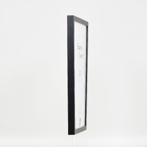Cornice per foto in legno profilo 42 con vetro artificiale antracite 27x48 cm