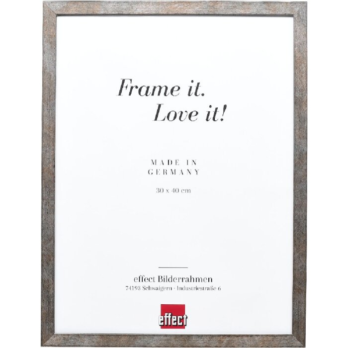 Cornice per foto in legno profilo 42 antracite Effect 30x45 cm