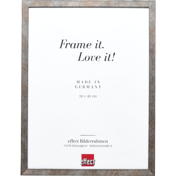 Cornice per foto Effect in legno con profilo in legno 42 Anthrazit 42x59,4 cm
