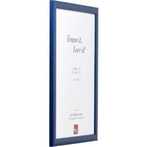 Cornice per foto in legno effect Profil 43 royalblau 10x15 cm con vetro artificiale