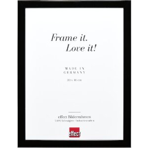 Cornice per foto in legno effect Profil 43 Nero lucido...