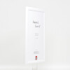 Cornice per foto in legno Effect Profil 43 bianco lucido 18x27 cm vetro decorativo