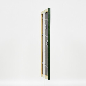 Cornice per foto in legno Profilo 43 Verde Abete 25x80 cm con vetro artistico