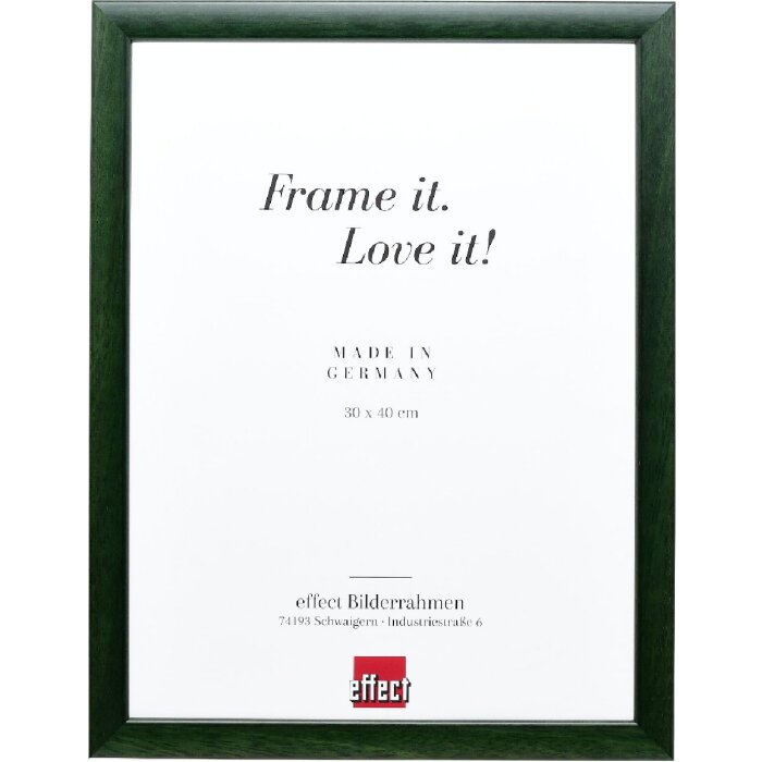 Cornice per foto in legno Effect Profilo 43 tannengrün 27x48 cm vetro decorativo