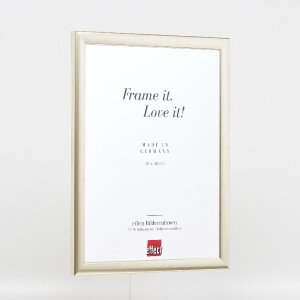 Cornice per foto in legno Effect Profilo 43 argento 35x50 cm vetro artistico