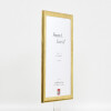 Cornice per foto in legno Effect Profilo 43 Oro 45x80 cm Vetro Artificiale