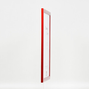 Cornice per foto in legno Effect Profil 43 Rosso Lucido 50x60 cm Vetro Artificiale