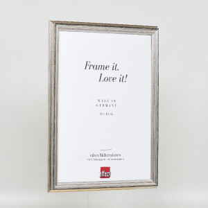 Cornice per foto in legno Effect Profilo 44 Argento 28x35 cm Vetro artificiale