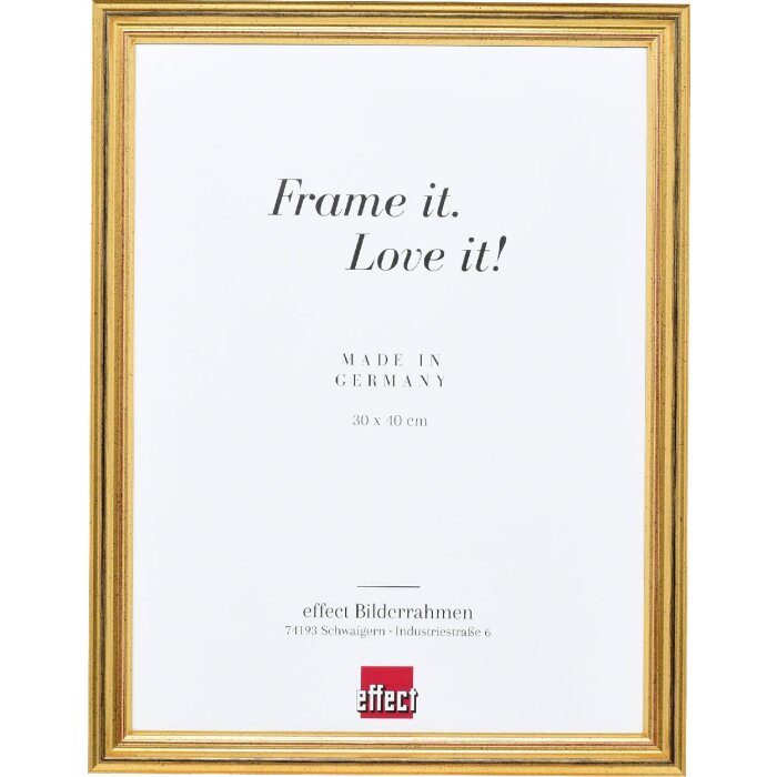 Cornice in legno Effect Profilo 44 Oro 60x80 cm Vetro artistico