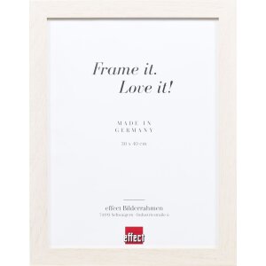 Cornice in legno effetto profilo 52 bianco 40x40 cm Art...