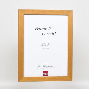Cornice in legno effetto profilo 52 color rovere 50x65 cm Art Glass