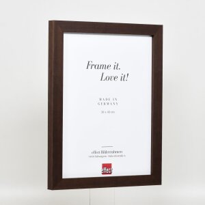 Cornice in legno ad effetto Profilo 52 marrone scuro 50x75 cm Art Glass