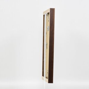 Cornice in legno ad effetto Profilo 52 marrone scuro 50x75 cm Art Glass