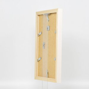 Cornice effetto legno Profilo 52 bianco 59,4x84,1 cm vetro artistico