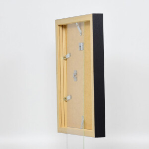 Cornice in legno effetto Profilo 55 nero 42x59,4 cm Vetro artistico
