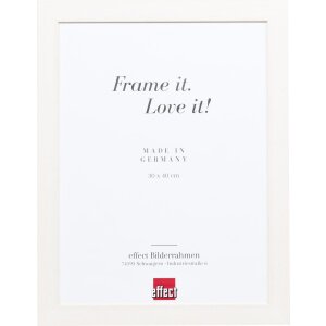 Cornice in legno effetto profilo 55 bianco 50x50 cm Art...