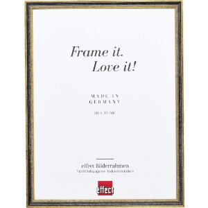 Effect Bilderrahmen Holz Profil 66 Schwarz 15x20 cm mit...