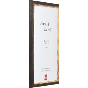 Cornice per foto in legno effect Profil 67 Marrone scuro 25x50 cm con vetro artistico