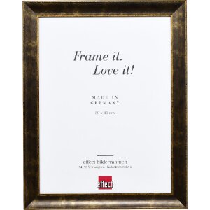 Effect Holzrahmen Profil 68 Schwarz 18x24 cm mit Kunstglas