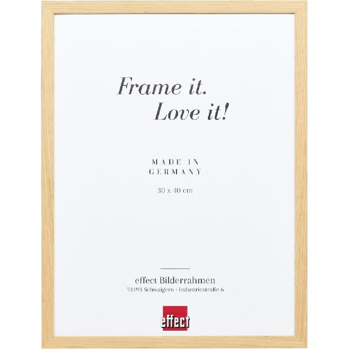 Cornice per foto in legno Effect Profilo 70 Rovere 25x80 cm con vetro artistico