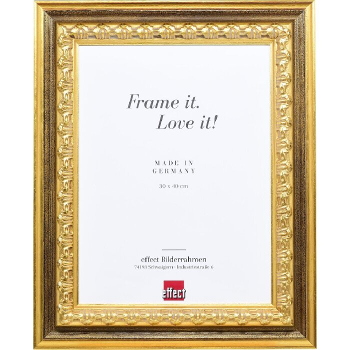 Cornice per foto in legno Effect Profilo 80 Oro 40x60 cm