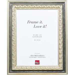 Cornice per foto in legno Effect Profilo 80 argento 62x93...