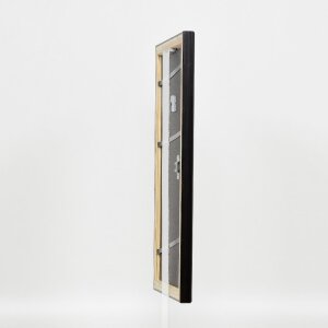 Cornice effetto legno profilo 85 nero 28x35 cm vetro acrilico