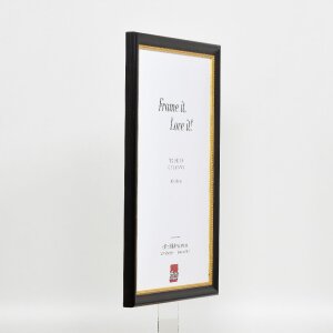 Cornice in legno effetto profilo 85 nero 40x60 cm vetro acrilico