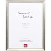 Cornice effetto legno profilo 85 argento 50x50 cm vetro acrilico