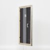 Cornice effetto legno profilo 85 argento 50x50 cm vetro acrilico