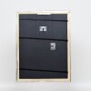 Cornice effetto legno profilo 85 argento 50x50 cm vetro acrilico