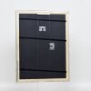 Cornice effetto legno profilo 85 argento 50x50 cm vetro acrilico