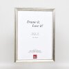 Cornice effetto legno profilo 85 argento 50x50 cm vetro acrilico