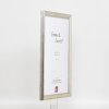 Cornice effetto legno profilo 85 argento 50x50 cm vetro acrilico