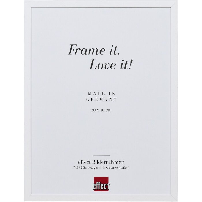 Cornice per foto in legno Effect Profil 2330 Bianca 29,7x42 cm Vetro decorativo