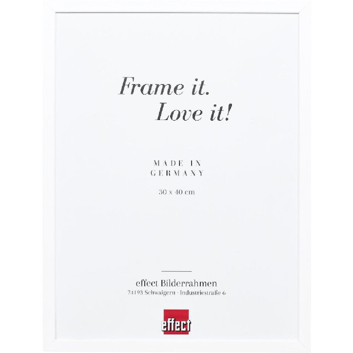 Cornice in legno Effect Profilo Top S bianco 18x32 cm vetro artistico