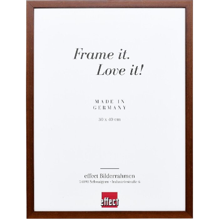 Cornice per foto in legno Effect Profil Top S marrone 25x30 cm vetro artificiale
